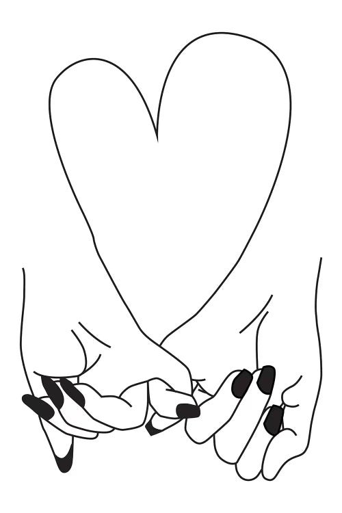 Pinky Promise, Her & Her by Honeymoon Hotel wall art