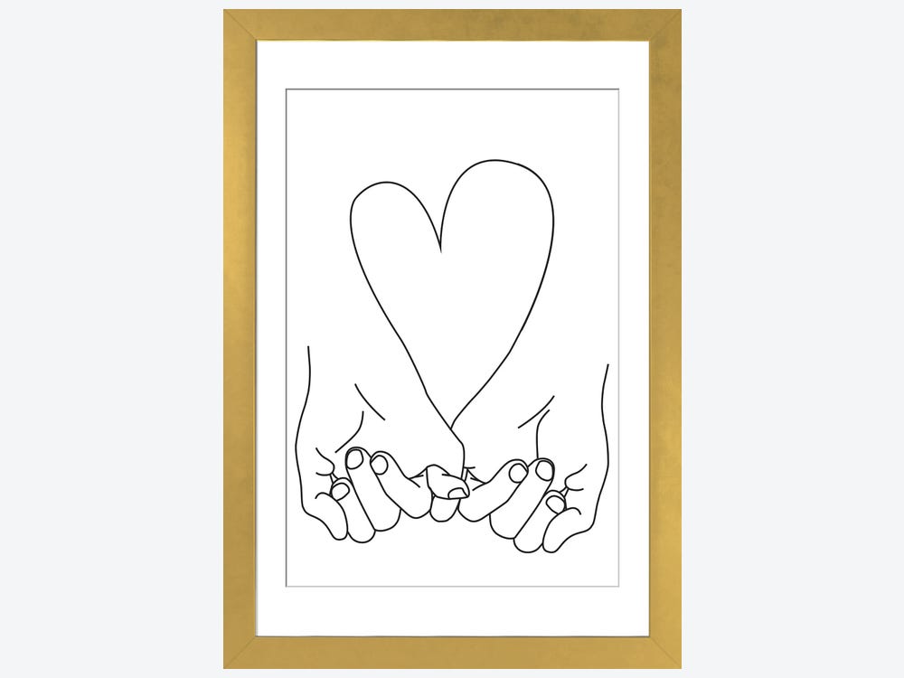 Hand Pinky Promise Love Line Art Graphic by wowowDesigns · Creative Fabrica