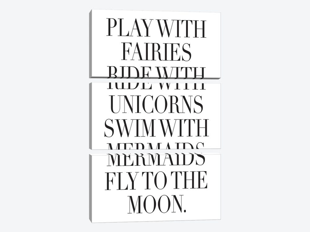 Play With Fairies by Honeymoon Hotel 3-piece Canvas Artwork