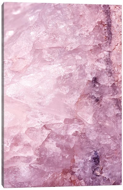 Rose Quartz Canvas Art Print - Abstract Photography