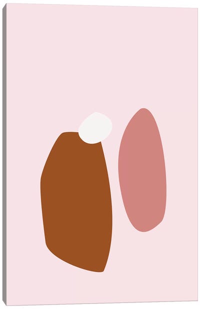 Stockholm III Canvas Art Print - Pantone Living Coral 2019