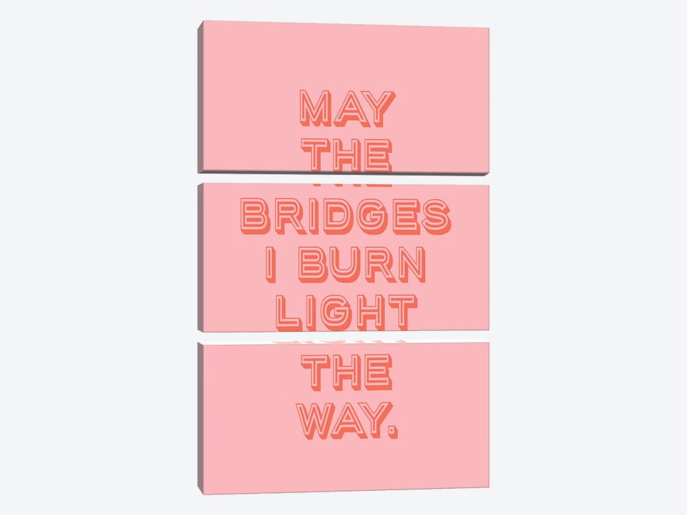 The Bridges I Burn… by Honeymoon Hotel 3-piece Canvas Art Print
