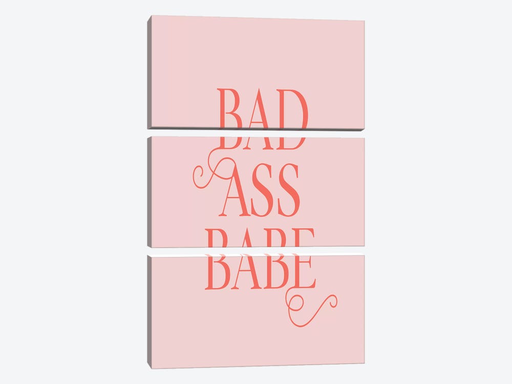 Bad Ass Babe by Honeymoon Hotel 3-piece Canvas Wall Art