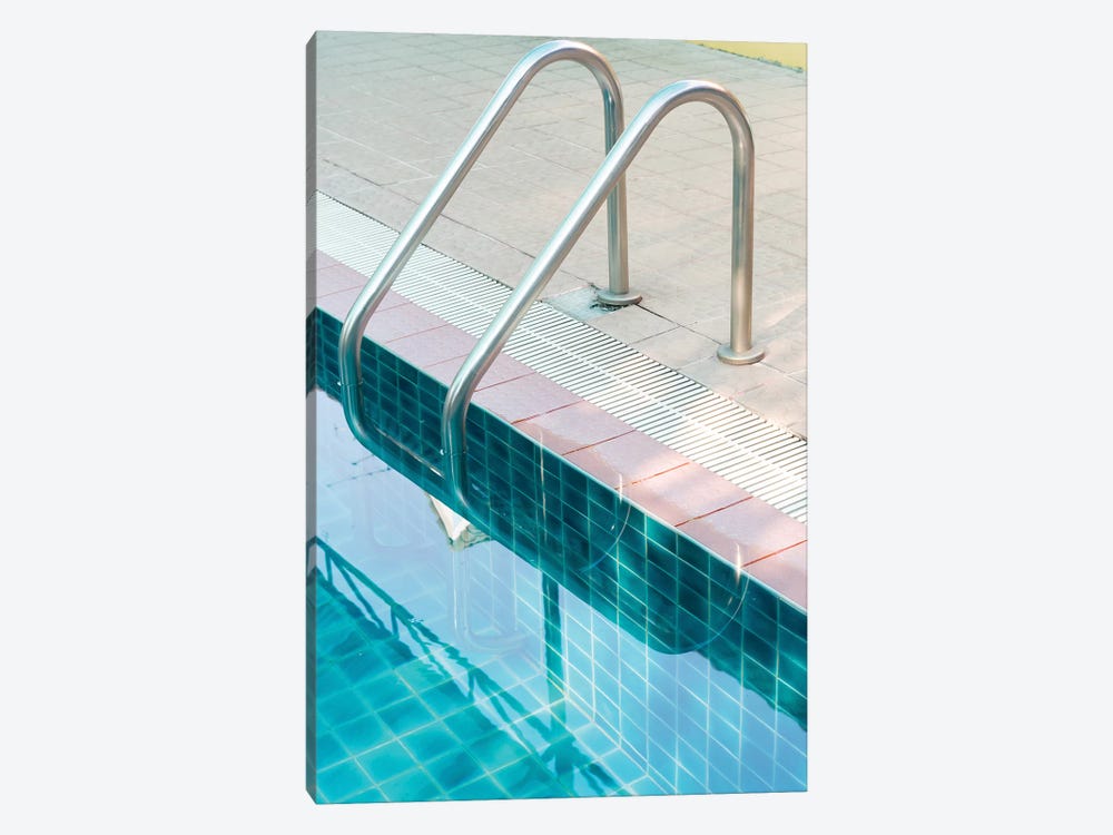 Vintage Swimming Pool by Honeymoon Hotel 1-piece Art Print