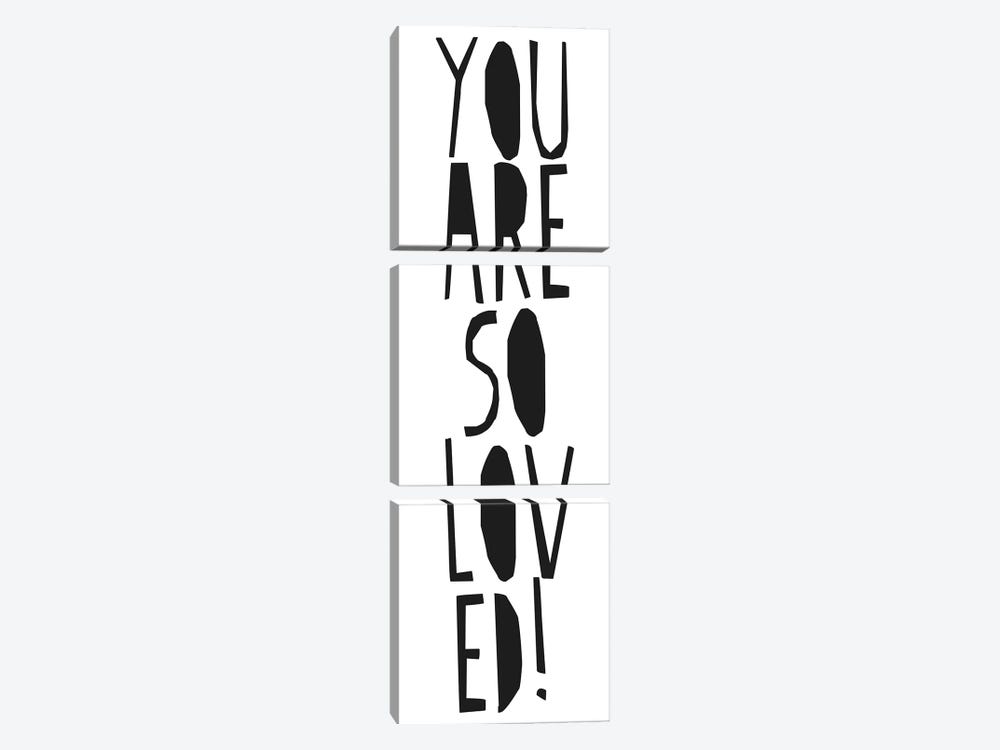You Are So Loved! by Honeymoon Hotel 3-piece Canvas Art Print