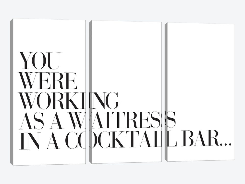 You Were Working As A Waitress In A Cocktail Bar… by Honeymoon Hotel 3-piece Canvas Artwork