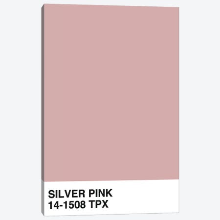 Silver Pink 14-1508 TPX Canvas Print #HON280} by Honeymoon Hotel Canvas Wall Art