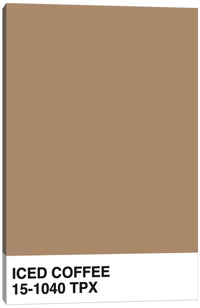 Iced Coffee 15-1040 TPX Canvas Art Print - Color Palettes