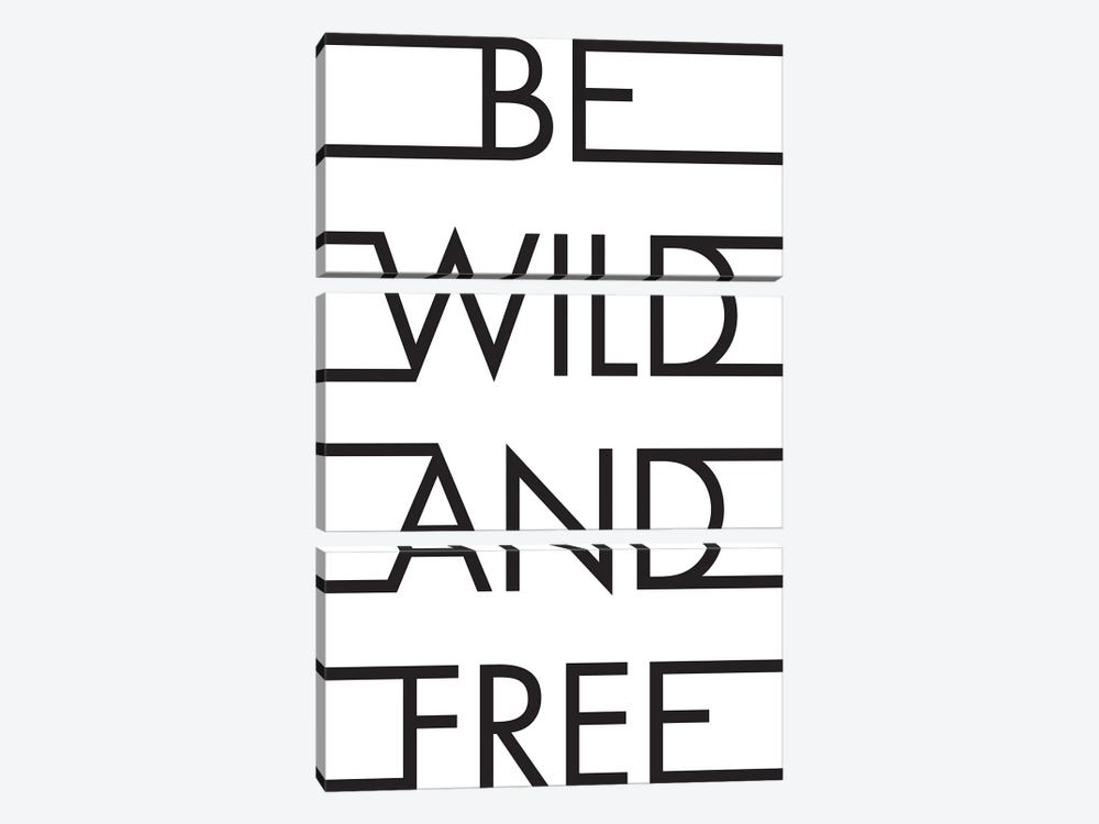 Be Wild & Free by Honeymoon Hotel 3-piece Canvas Wall Art