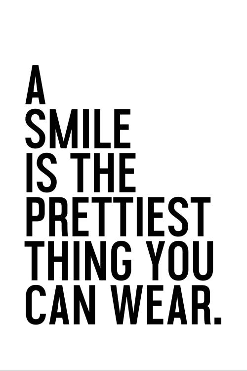 A Smile Is The Prettiest by Honeymoon Hotel wall art