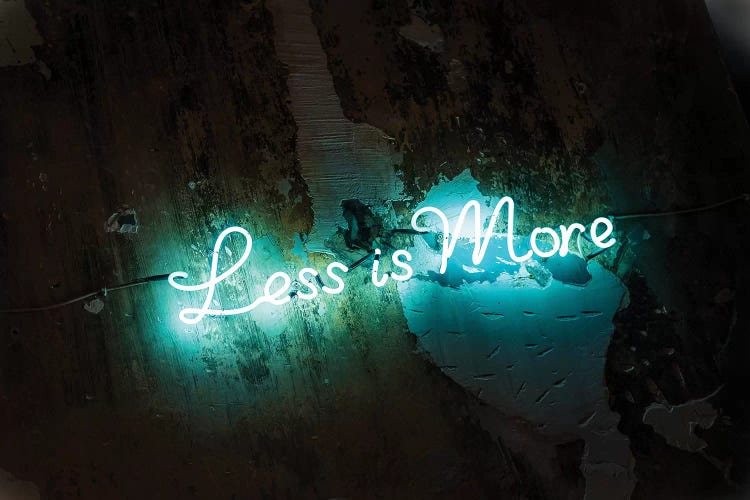 Less Is More by Honeymoon Hotel wall art