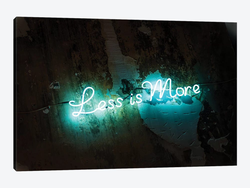 Less Is More by Honeymoon Hotel 1-piece Canvas Print