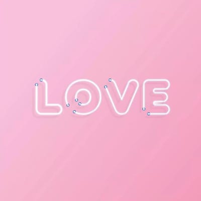 Love You Neo by Honeymoon Hotel art print