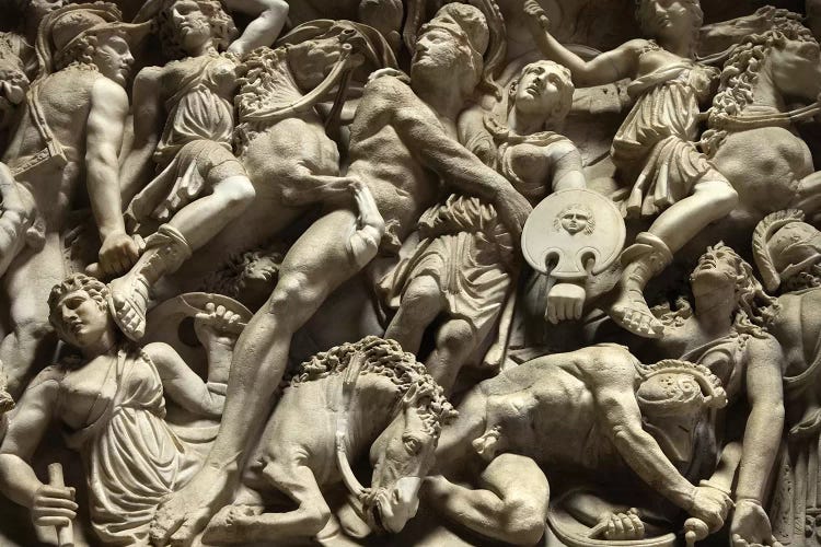 Sculpted Battle by Honeymoon Hotel wall art