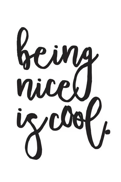 Body Positivity: Being Nice Is Cool by Honeymoon Hotel