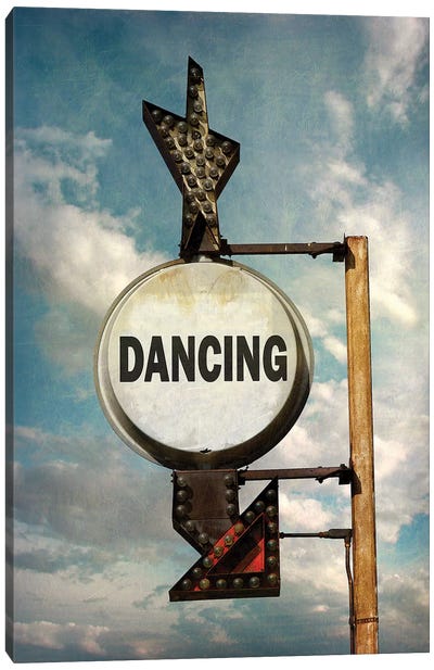 Dancing Canvas Art Print - Vintage Styled Photography
