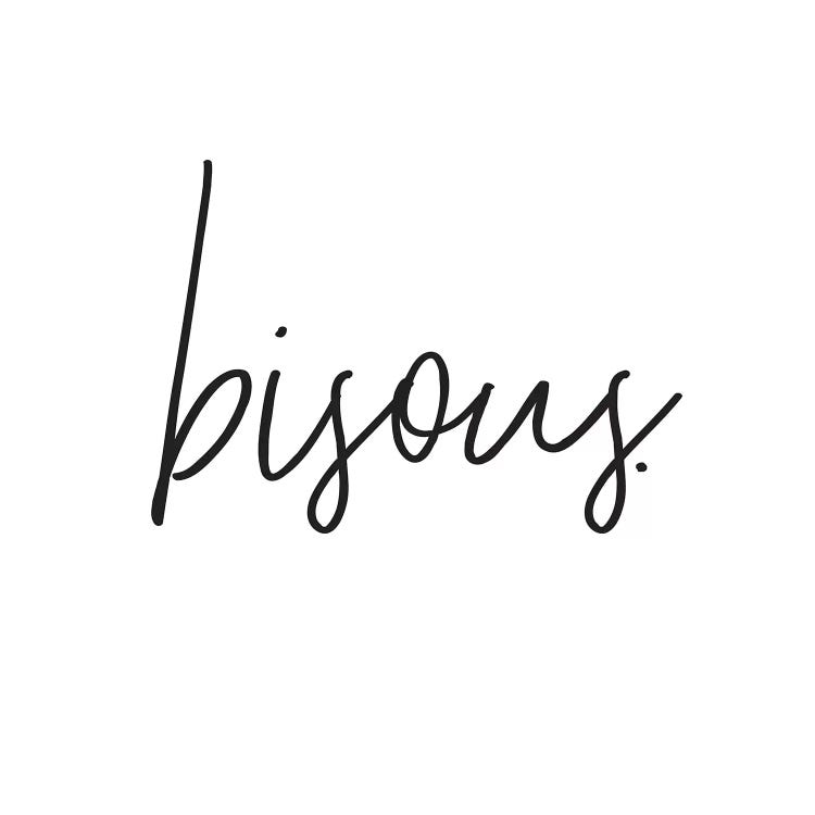 Bisous by Honeymoon Hotel wall art