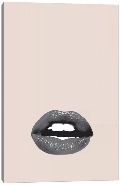 Lips II Canvas Art Print - Honeymoon Hotel