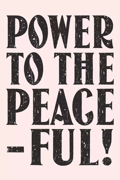 Power To The Peaceful by Honeymoon Hotel canvas print