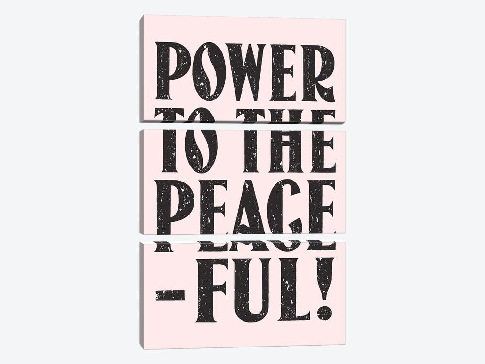 Power To The Peaceful by Honeymoon Hotel 3-piece Canvas Artwork