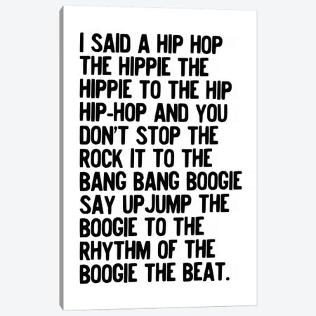 Rappers Delight Canvas Print #HON349} by Honeymoon Hotel Canvas Print