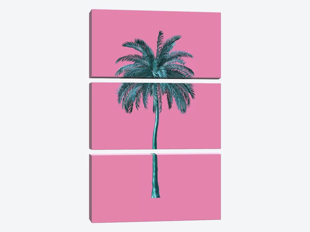Tall Trees In Pink by Honeymoon Hotel 3-piece Canvas Art Print