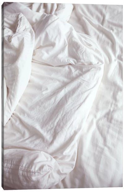 Bed Canvas Art Print - Honeymoon Hotel