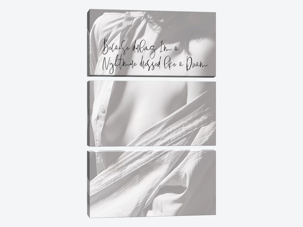 Darling Nightmare by Honeymoon Hotel 3-piece Canvas Print