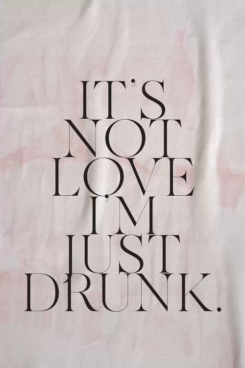 It's Not Love by Honeymoon Hotel canvas print
