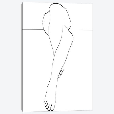 Lady Legs Canvas Print #HON408} by Honeymoon Hotel Canvas Artwork