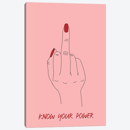 Know Your Power Canvas Print #HON433} by Honeymoon Hotel Canvas Art Print