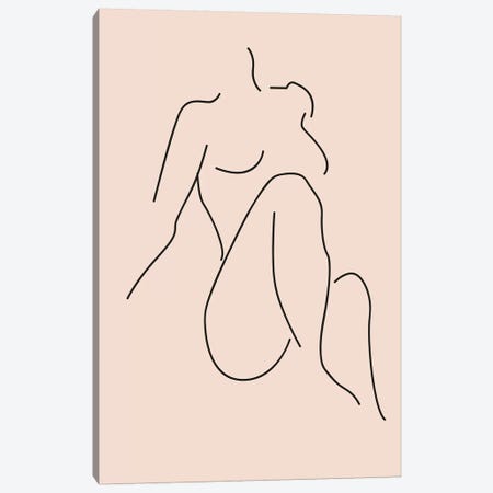 Nude I Canvas Print #HON453} by Honeymoon Hotel Canvas Art Print