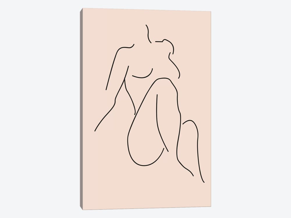 Nude I by Honeymoon Hotel 1-piece Canvas Art Print