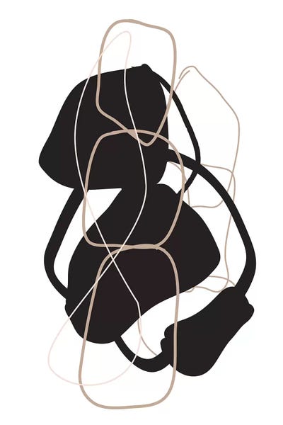 Black & White Digital Art: Numero II by Honeymoon Hotel