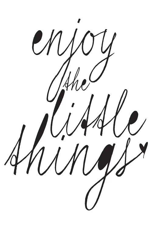 Enjoy The Little Things by Honeymoon Hotel wall art