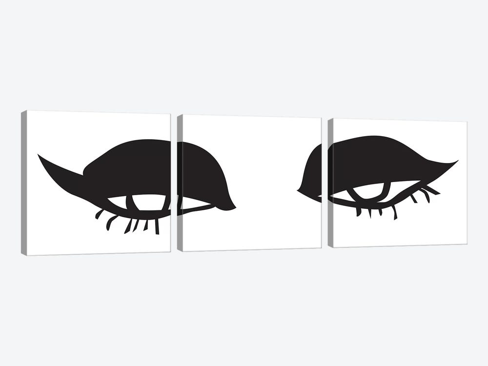 Eyes And Lips by Honeymoon Hotel 3-piece Canvas Wall Art
