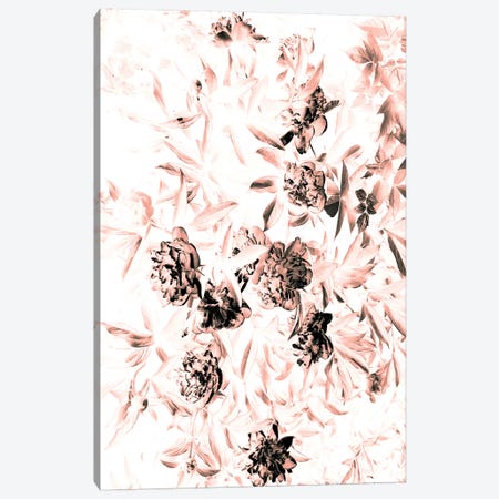 Florals After Dark (Bleached) Canvas Print #HON92} by Honeymoon Hotel Canvas Art Print