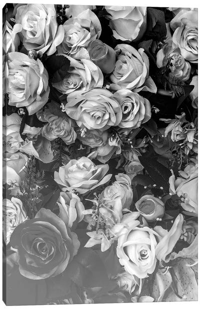 Florals At Midnight Canvas Art Print - Honeymoon Hotel