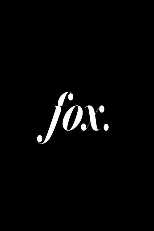 Fox. (Black) by Honeymoon Hotel wall art