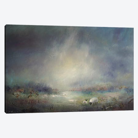 Grazing At Thirlmere - Lake District Canvas Print #HOU11} by Lisa House Canvas Wall Art