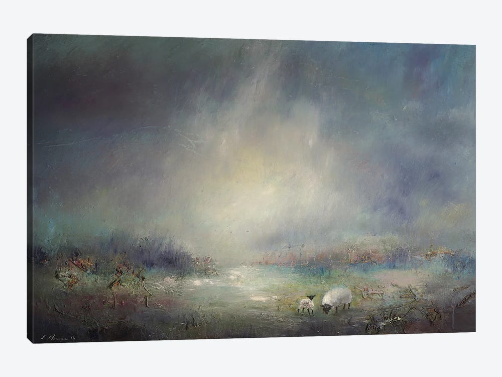 Grazing At Thirlmere - Lake District by Lisa House 1-piece Canvas Art