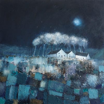 Winter Moon by Lisa House canvas print