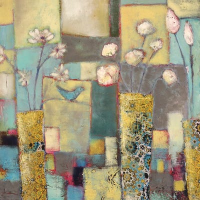 Vintage Bluebird by Lisa House canvas print