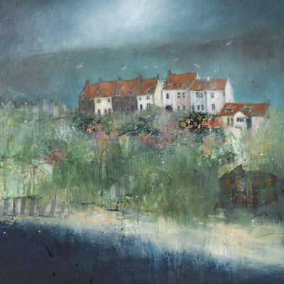 Old Whitby Town by Lisa House gallery poster