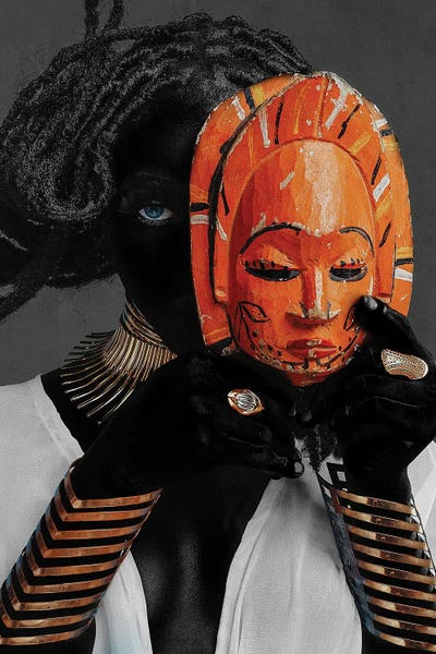 Large Photography - Canvas Prints: Royal Mask by Harry Odunze