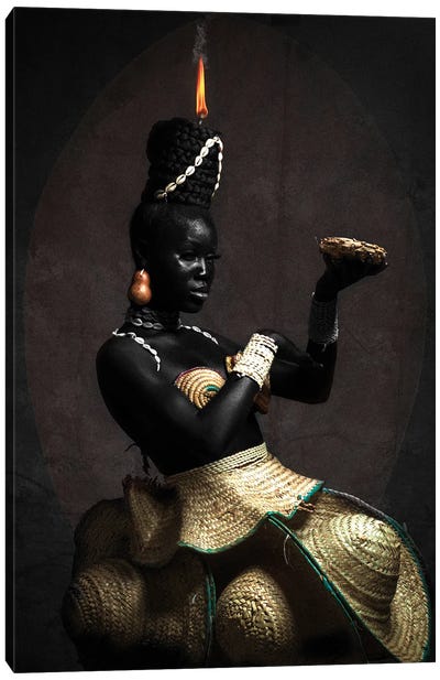 Warrior Of Light I Canvas Art Print - #BlackGirlMagic