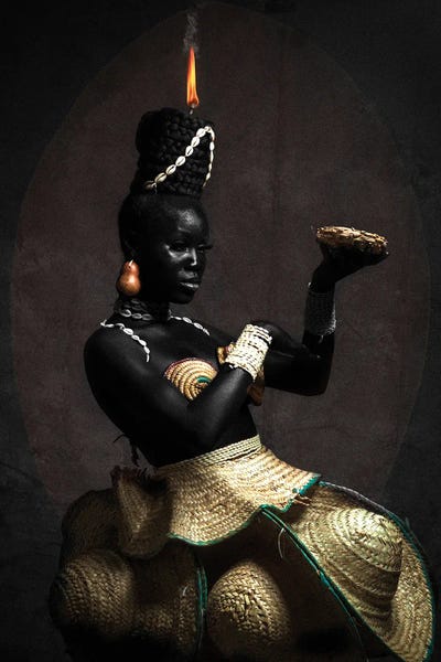 Large Photography - Canvas Prints: Warrior Of Light I by Harry Odunze