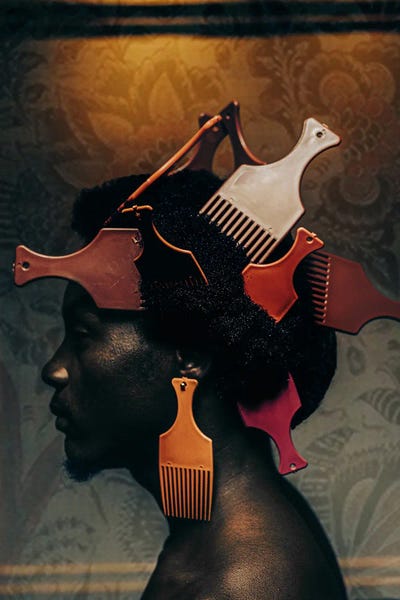 Big Prints & Large Wall Art - Canvas Prints: Afro Art by Harry Odunze