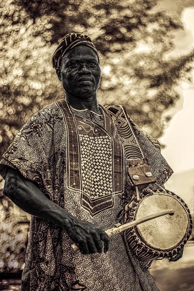 African Culture: Talking Drum by Harry Odunze