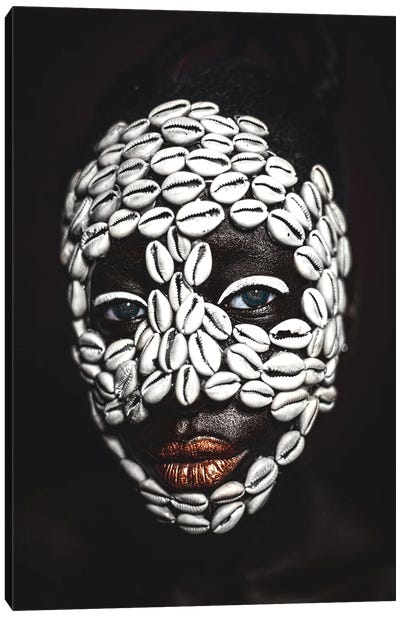 Ancestral Face Canvas Art Print - African Heritage Art